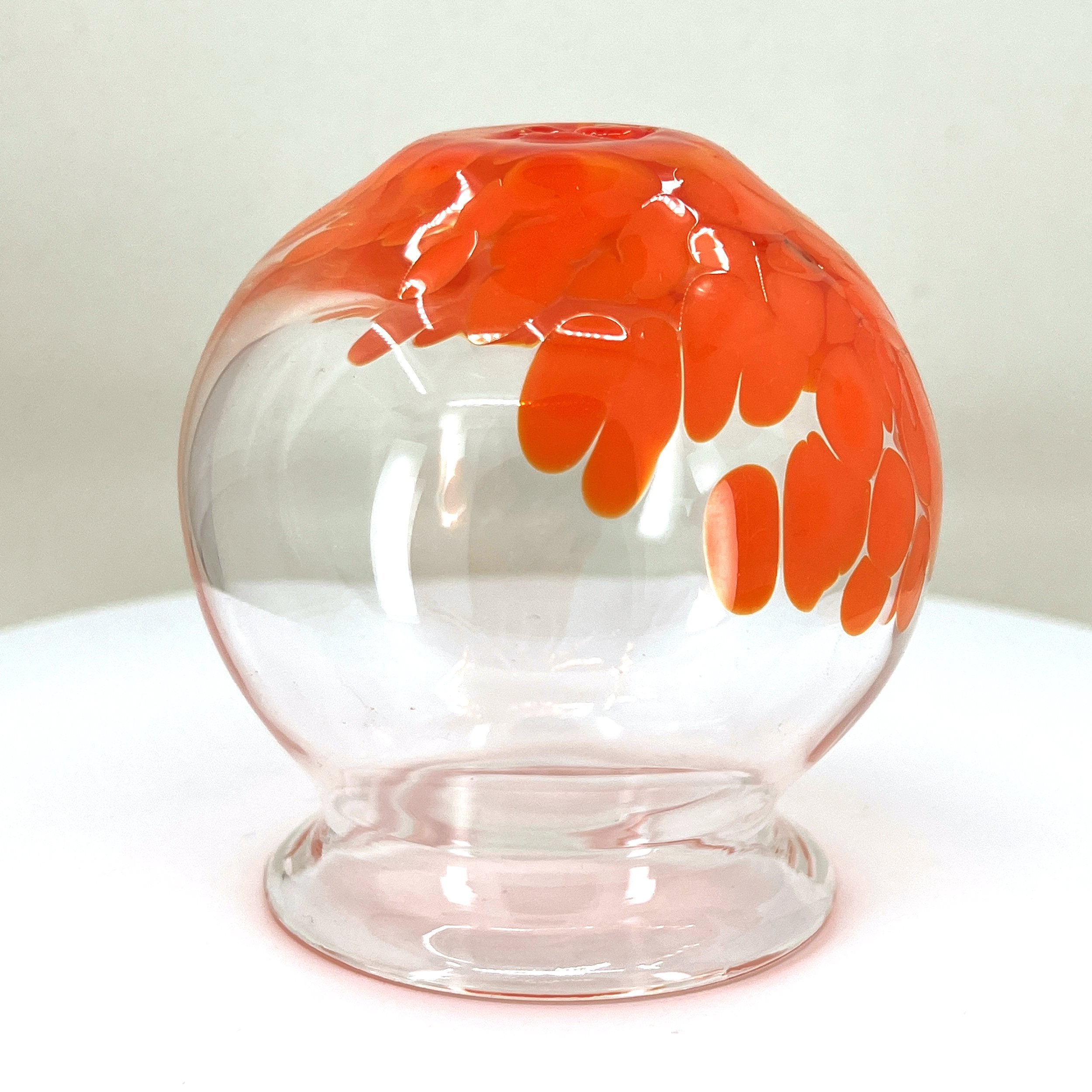 Clear X Orange Frit