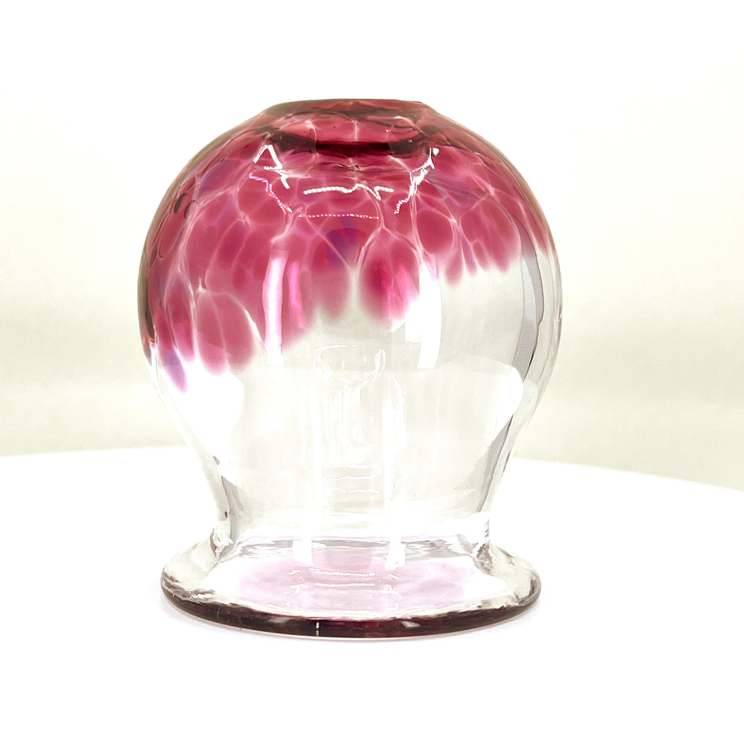 Clear X Fuchsia Frit