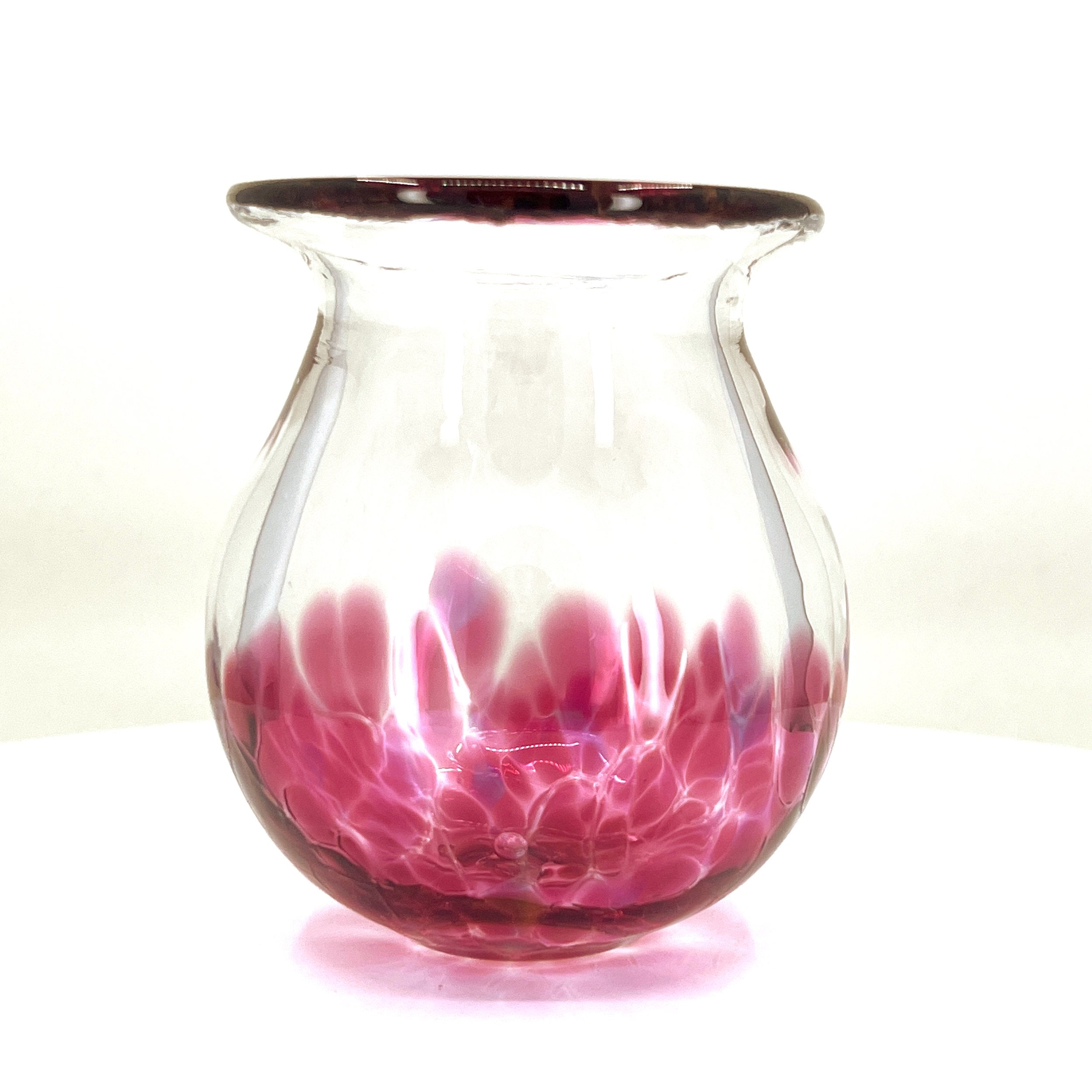 Clear X Fuchsia Frit