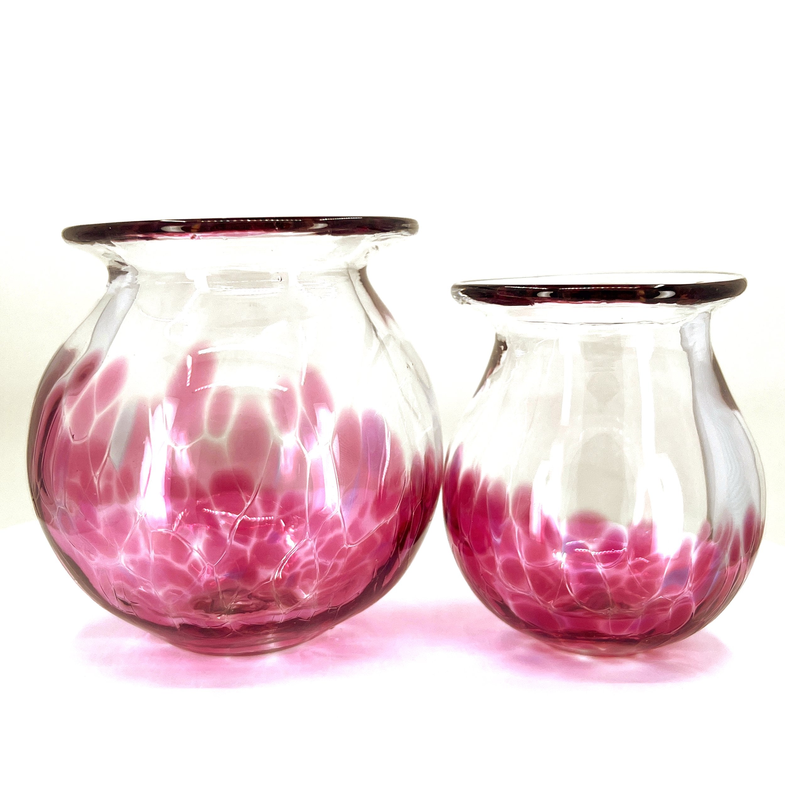 Clear X Fuchsia Frit