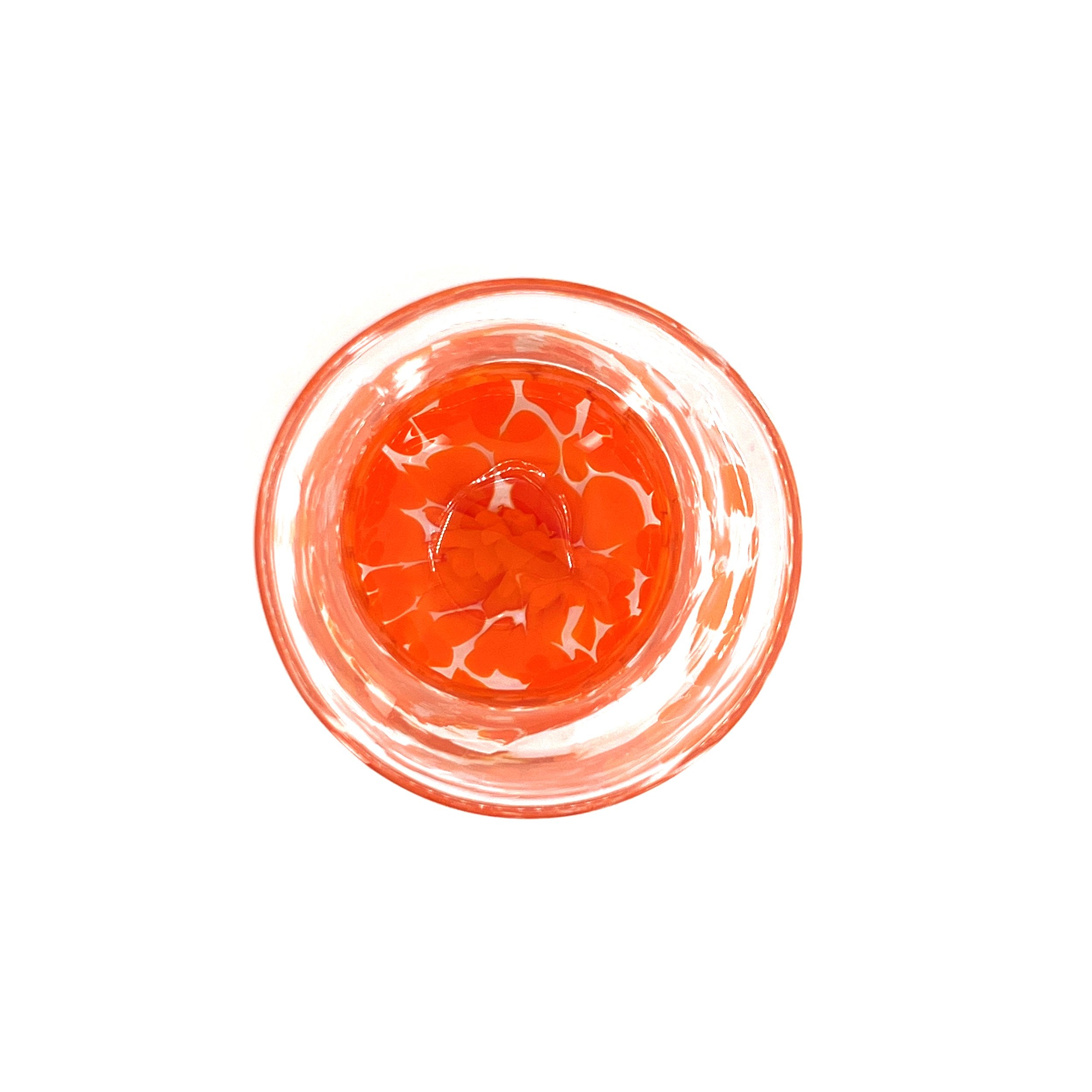 Clear X Orange Frit